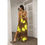 Thumbnail: All-Over Print Women's Tie Back Wrap Dress