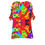 الصورة المصغرة: All-Over Print Women's Casual Top with Petal Short Sleeve