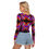 Minijatura: All-Over Print Women's Mesh Long Sleeves T-shirt