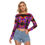 Minijatura: All-Over Print Women's Mesh Long Sleeves T-shirt