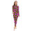 Hình thu nhỏ: All-Over Print Women's Long-sleeved High-neck Jumpsuit With Zipper