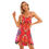 थंबनेल: All-Over Print Womem's V-neck Sleeveless Cami Dress