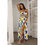 Thumbnail: All-Over Print Women's Tie Back Wrap Dress