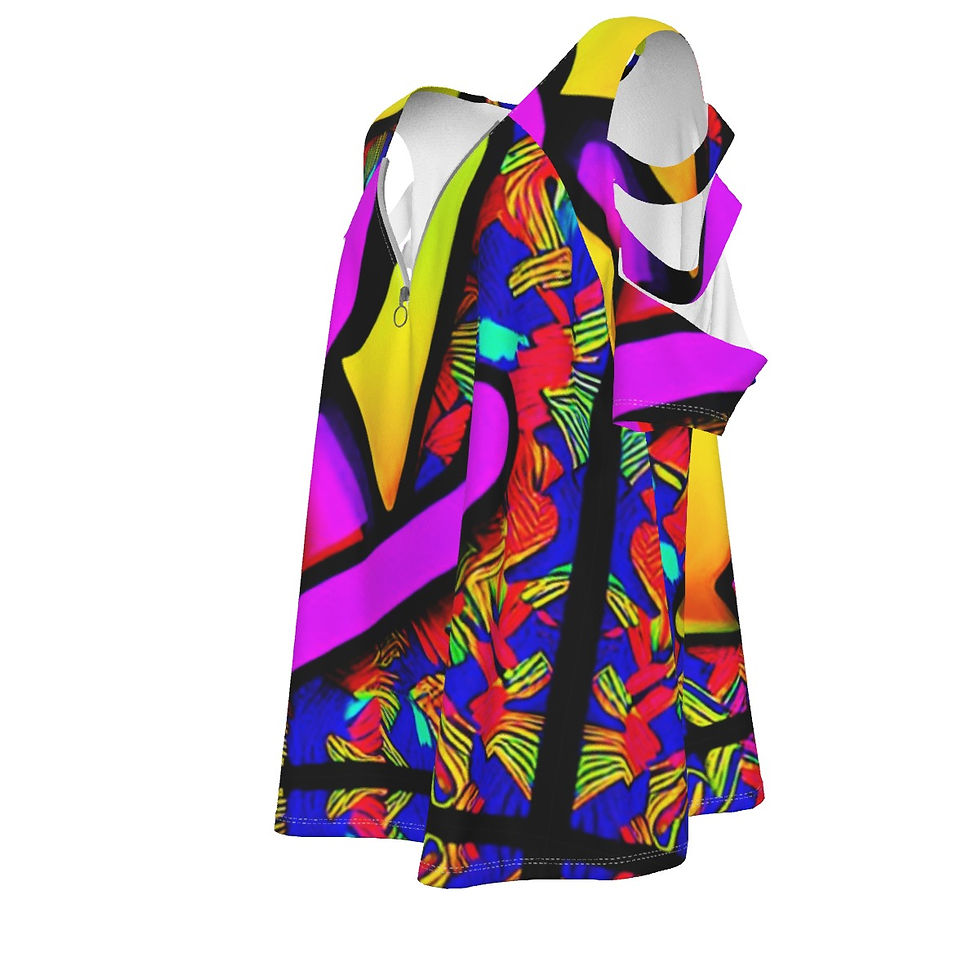 Thumbnail: All-Over Print Women's Casual Top with Petal Short Sleeve