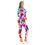 Hình thu nhỏ: All-Over Print Women's Long-sleeved High-neck Jumpsuit With Zipper