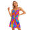 थंबनेल: All-Over Print Womem's V-neck Sleeveless Cami Dress