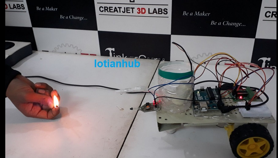 Fire Fighting Robot using Arduino