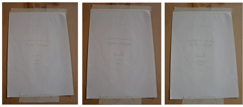 Self Portrait - Start The Outline