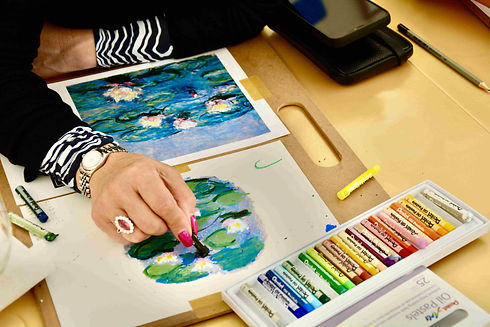 Oil pastel workshop - Team Building Activity