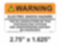 WARNING - ELECTRIC SHOCK HAZARD - THE DC CONDUCTORS OF THIS PHOTOVOLTAIC SYSTEM ARE UNDERGROUND AND MAY BE ENERGIZED