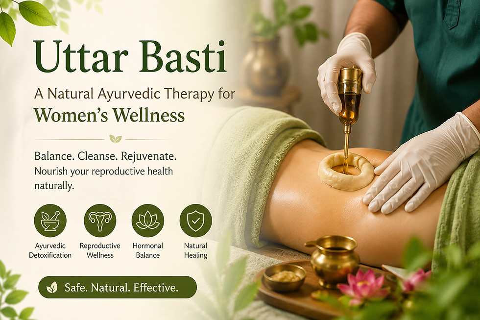 Uttar Basti: An Effective Ayurvedic Therapy for Gynecological & Urinary Disorders