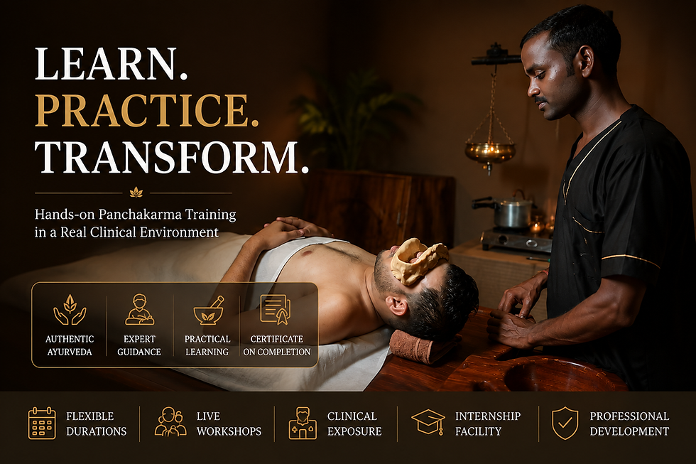 Offline Panchakarma Training in Varanasi | Hands-On Certification & Internship