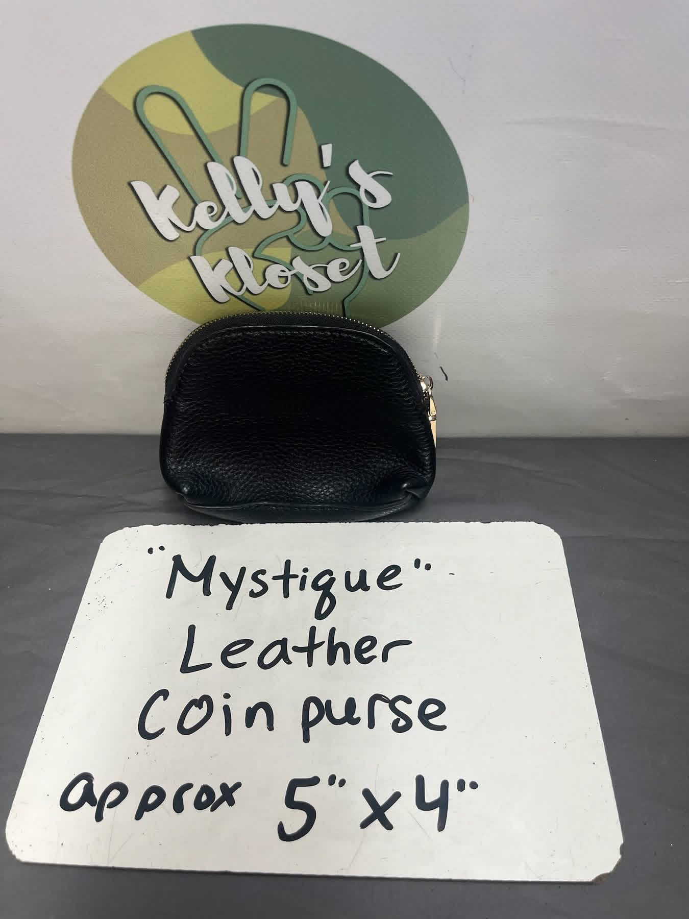 “Mystique" Leather Coin Purse - Approx 5"x4"