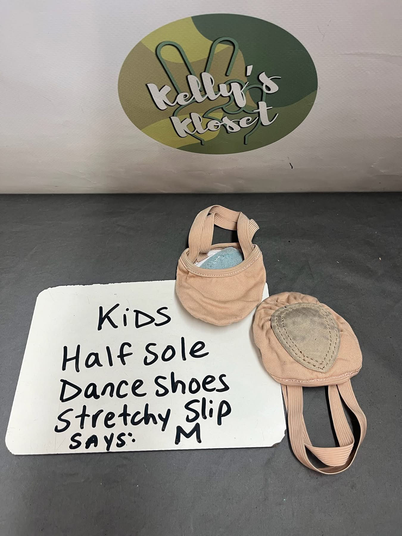 Kids - Half Sole Dance Shoes Stretchy Slip - Says: M