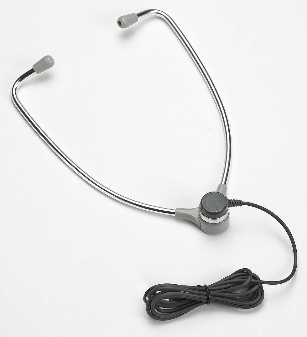 AL60 aluminum stethoscope style headset dictationproducts