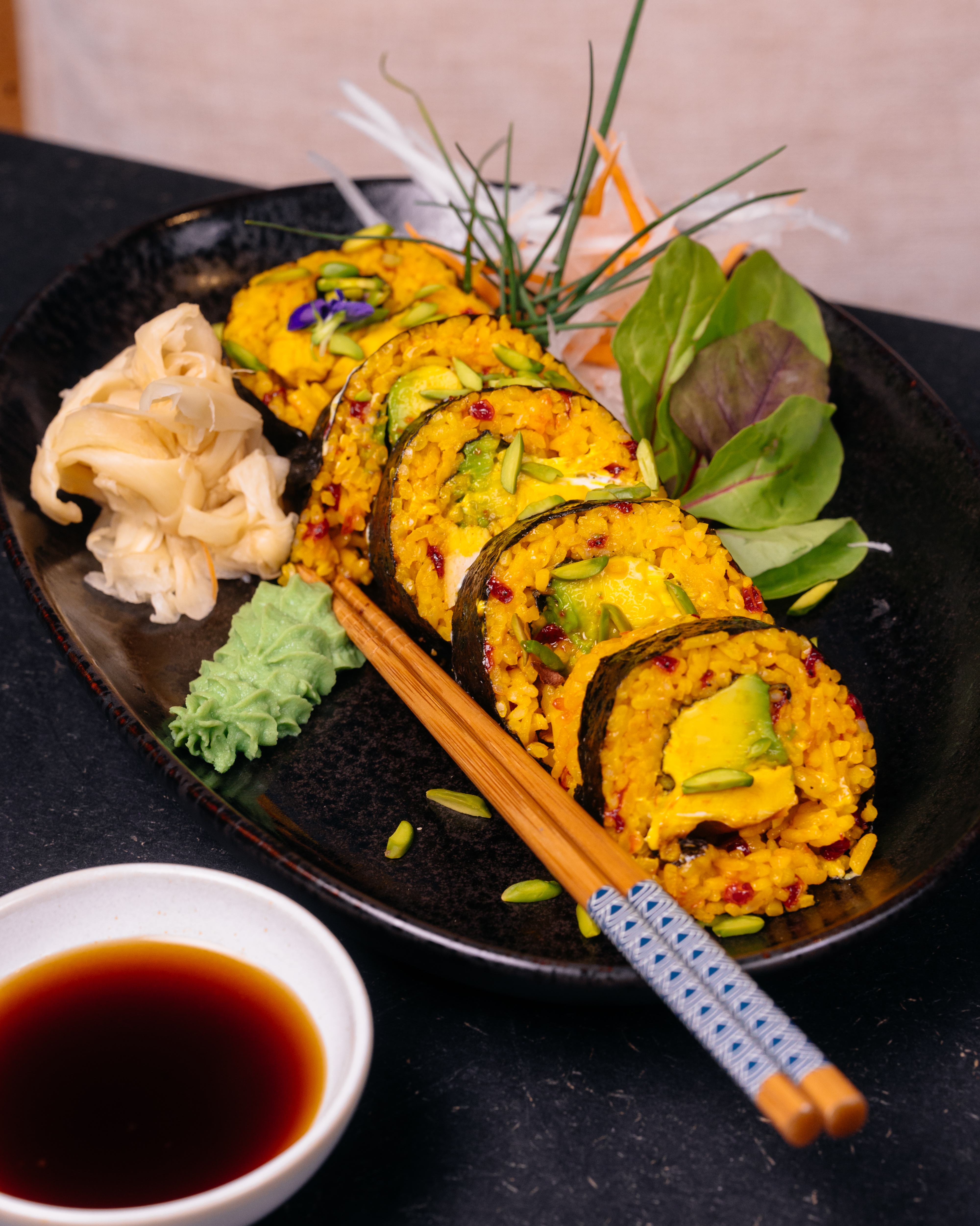 Arranged Food and Objects