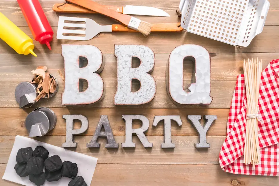 Exemple d’affiche pour inviter les collaborateurs au barbecue de l’entreprise, à disposer dans les locaux pour générer des participations