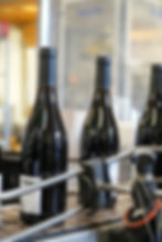 Bouteille de vin de près