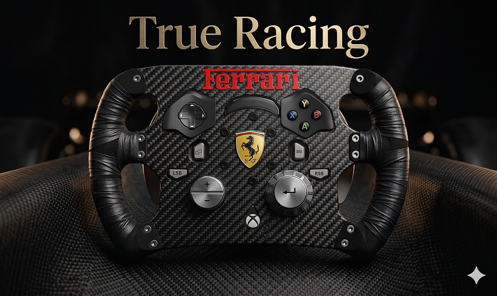 Close-up do volante G923 com o add-on Super GT instalado