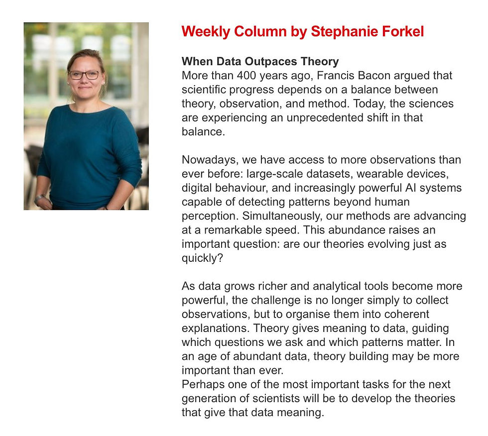 Donders Weekly Column