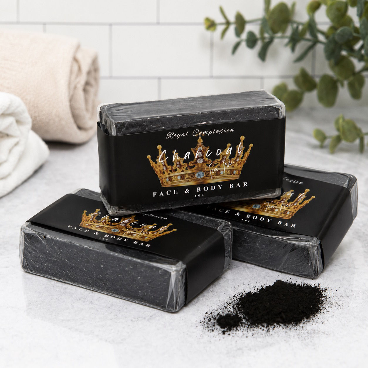 Royal Complexion Charcoal Face & Body Bar