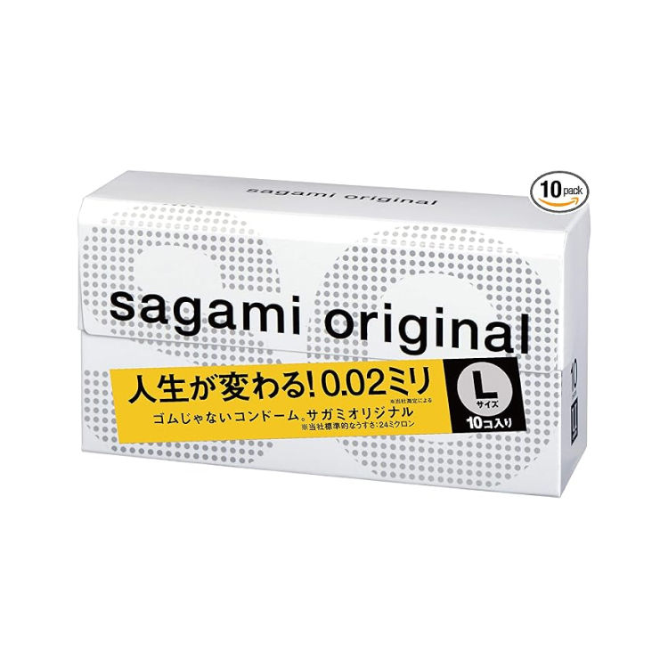 Sagami Original 002 Condom Thin Polyurethane 0.02mm L size 10 pieces