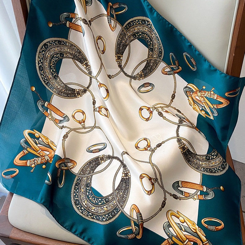 ZS Luxury Satin Silk Scarf.
