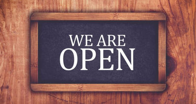 We are Open Bank Hol Monday
