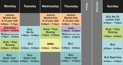 Latest timetable