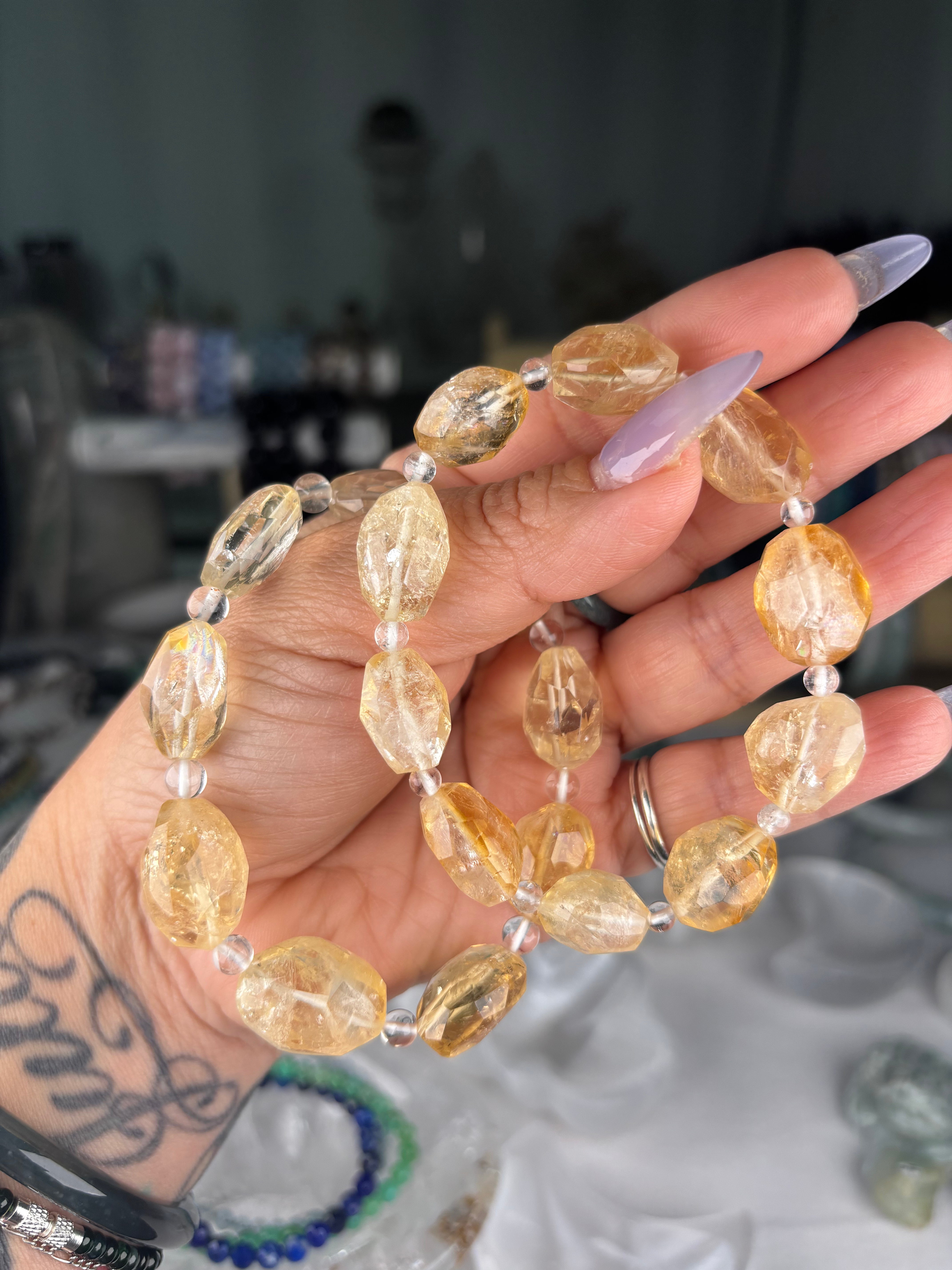 Faceted Citrine Bracelet 