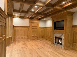 Faux oak wood grain