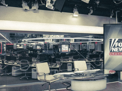 Empty Fox News studio