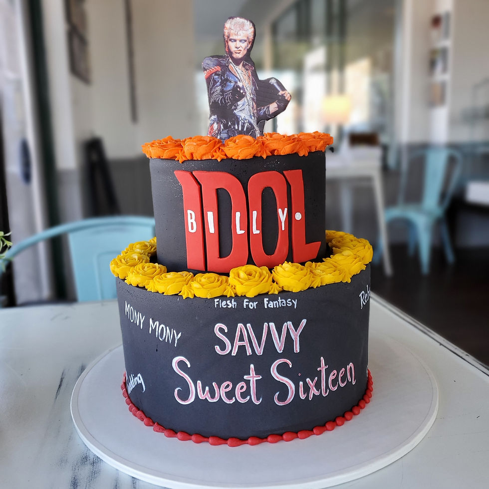 Billy Idol Themed Cake