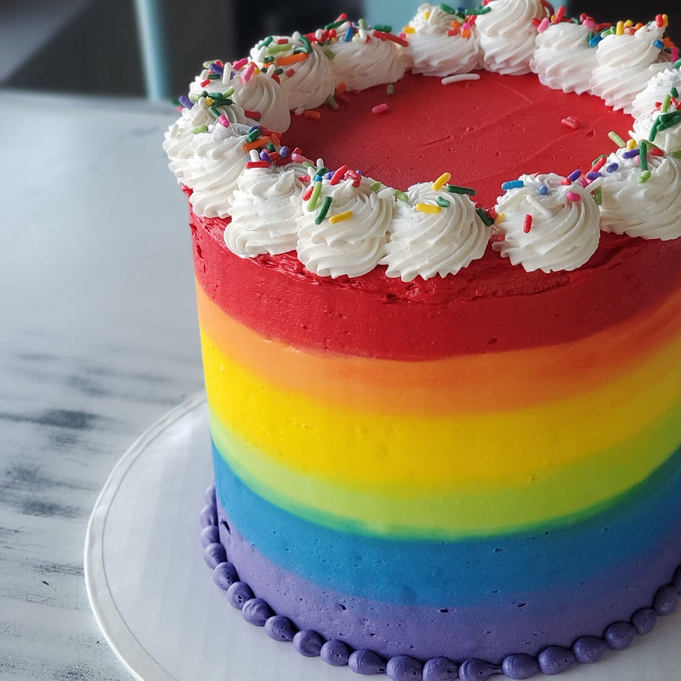 Rainbow Celebration Cake
