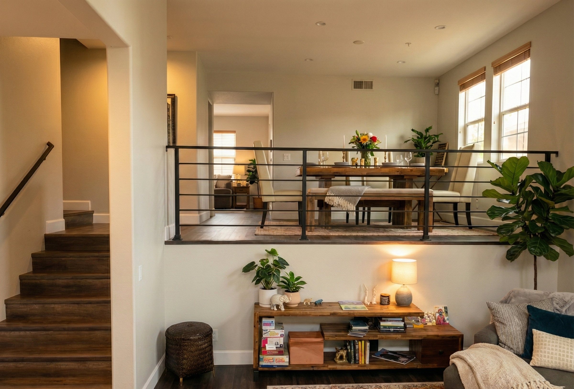 Townhouse Interior Remodel Culver City - Living room