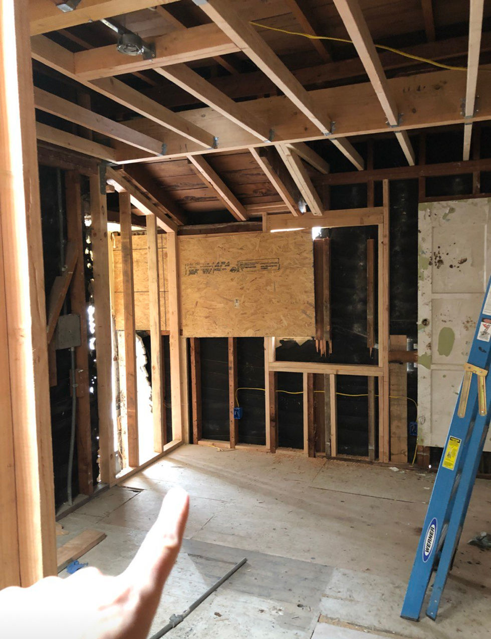 Modern Family Home Makeover in Los Angeles - Framing