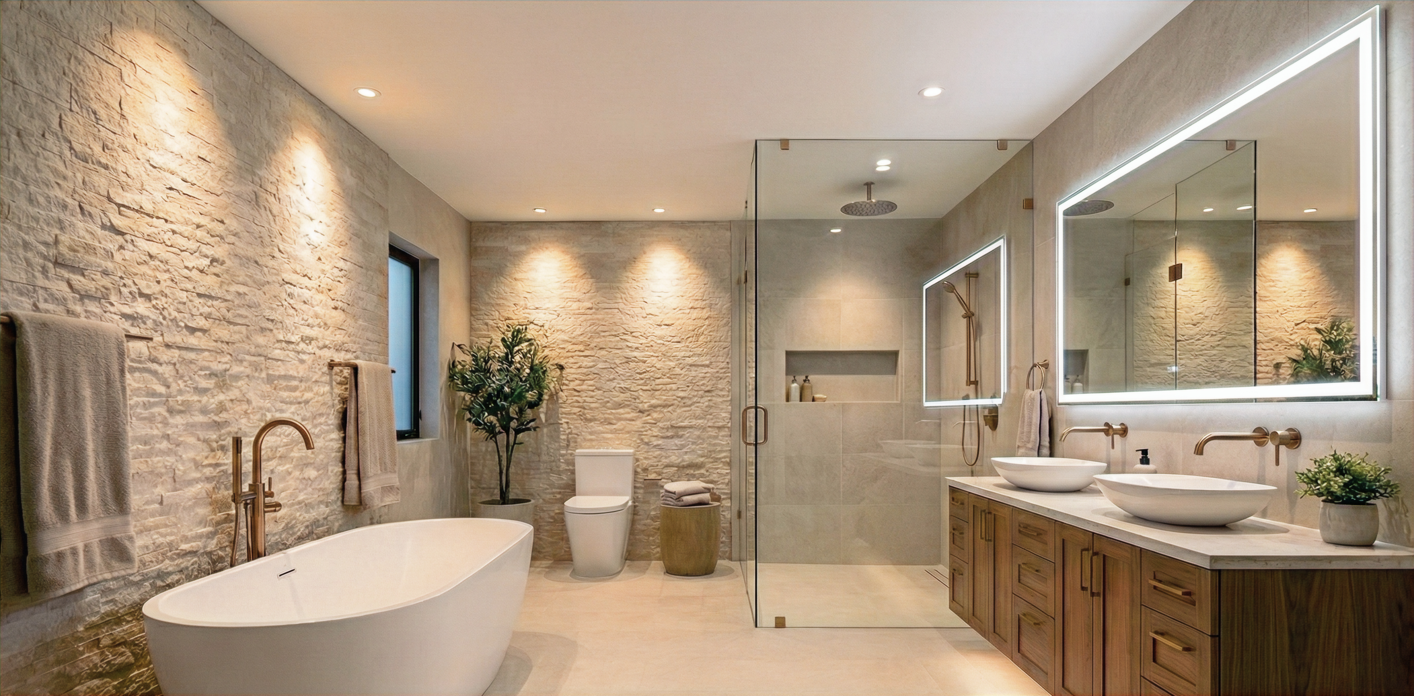 Luxury master bathroom remodel