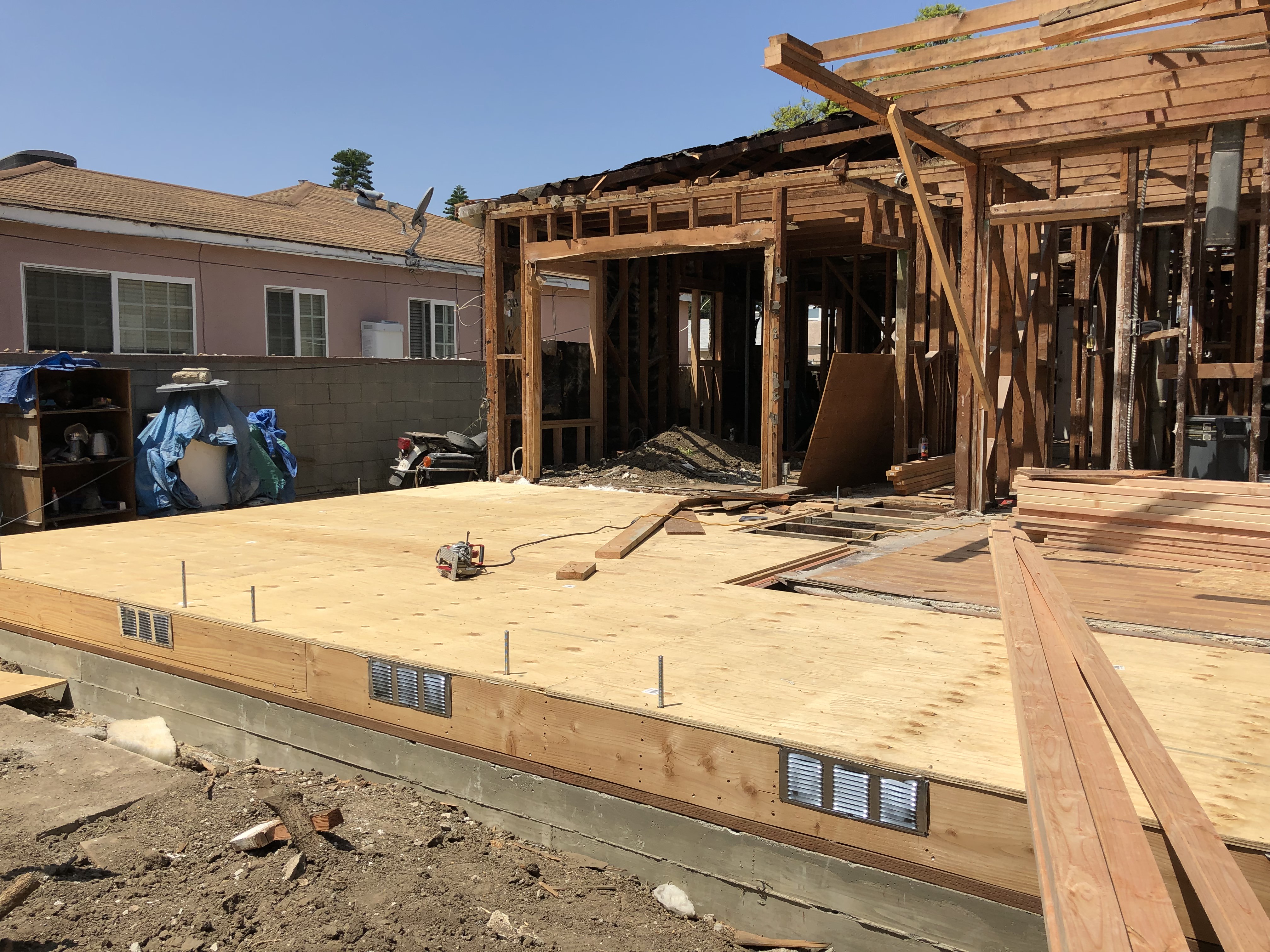 Full Scale Culver City Home Transformation - Framing