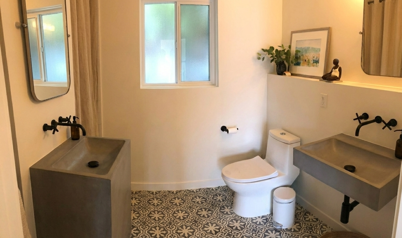 Full Detached Garage Remodel Culver City - Bathroom