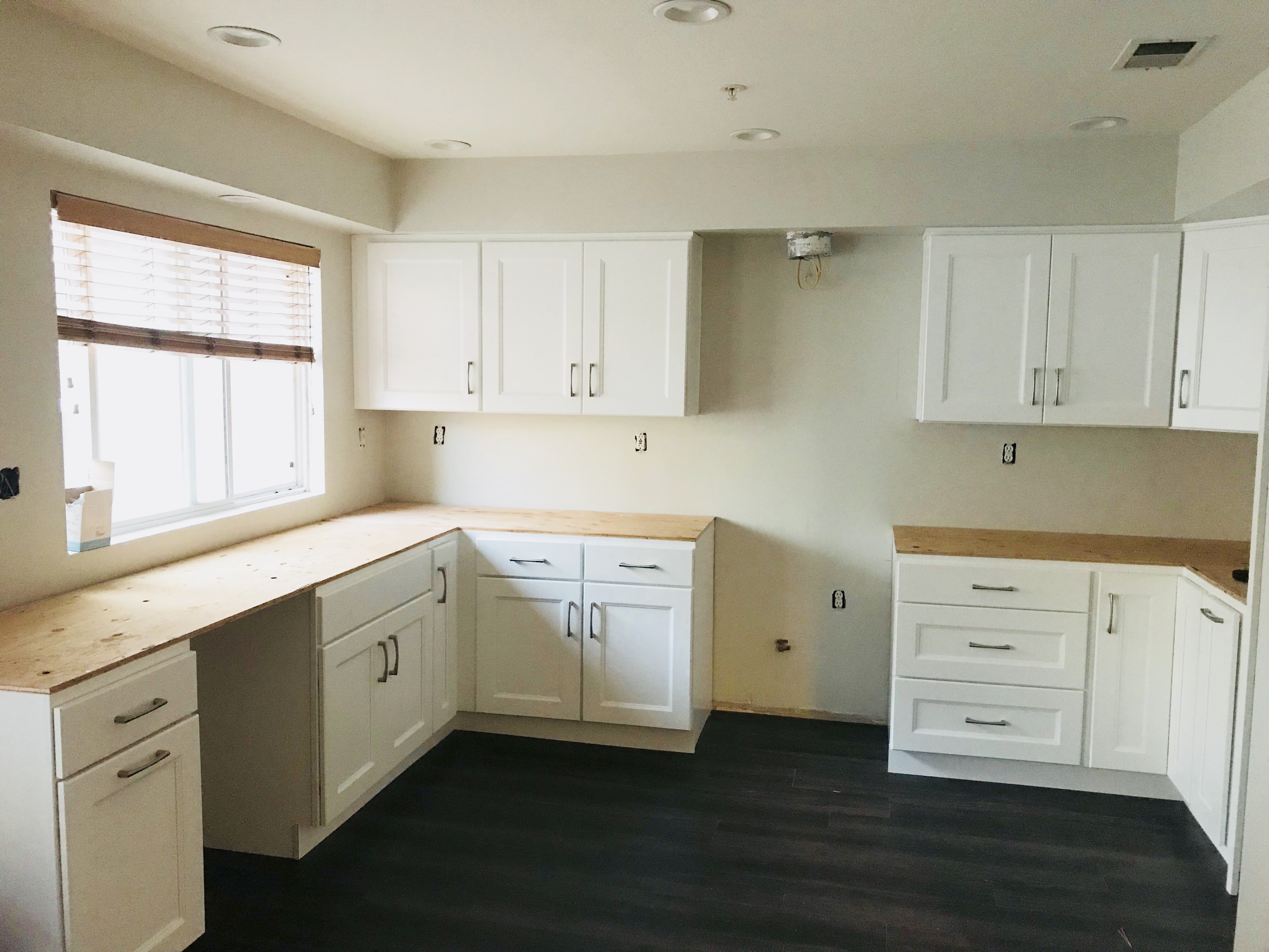 Townhouse Interior Remodel Culver City - Cabinets installation