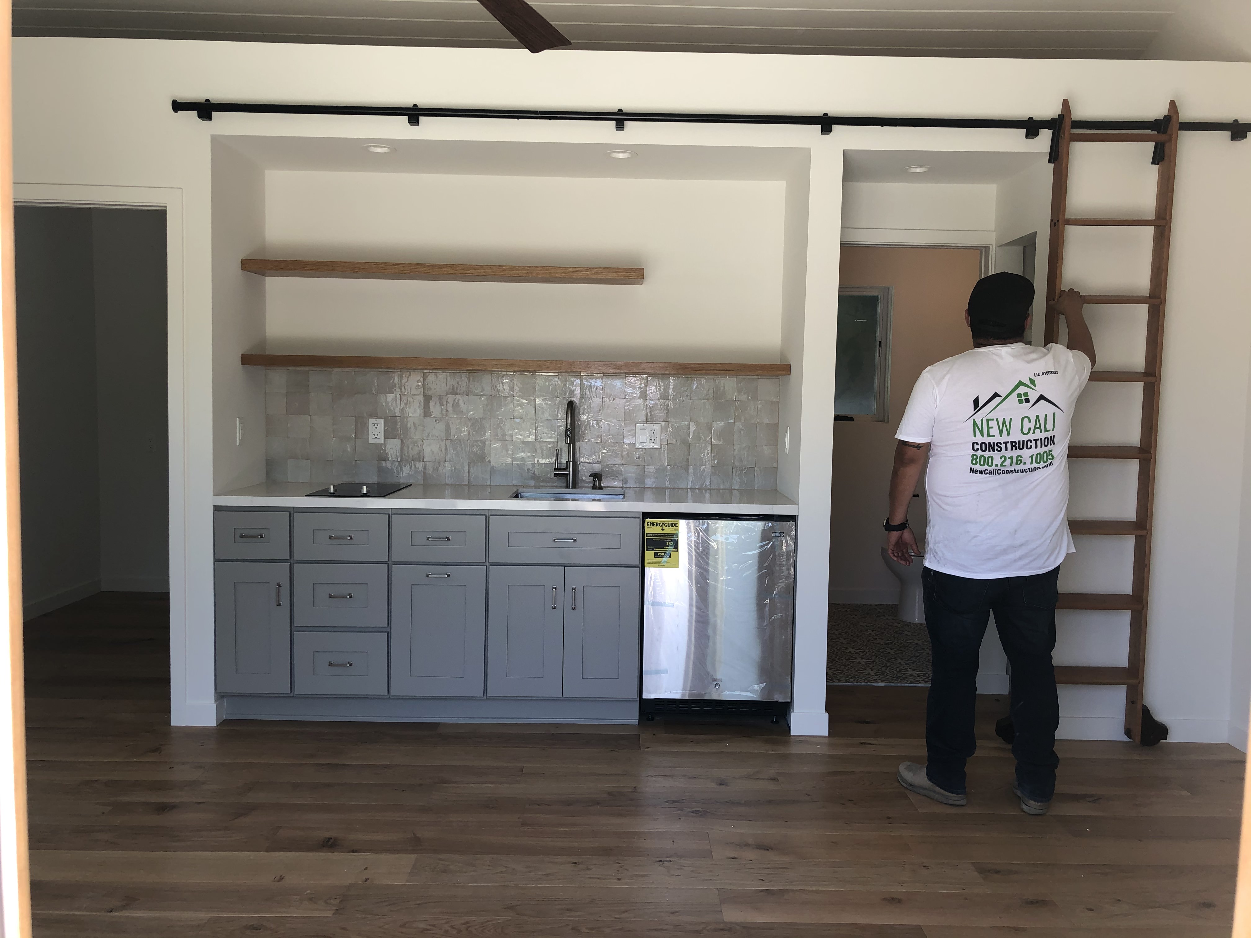 Full Detached Garage Remodel Culver City - Kitchenette