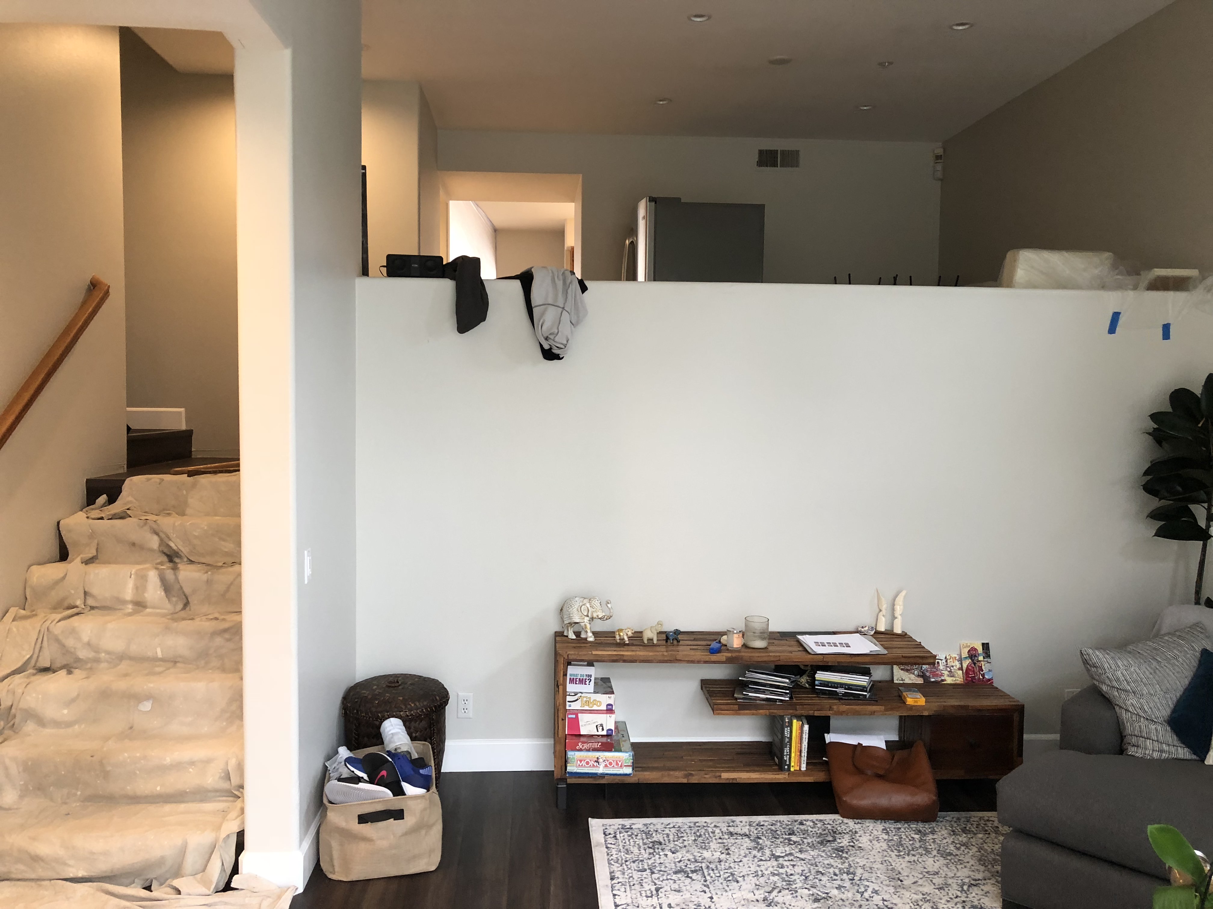 Townhouse Interior Remodel Culver City - Living room Before