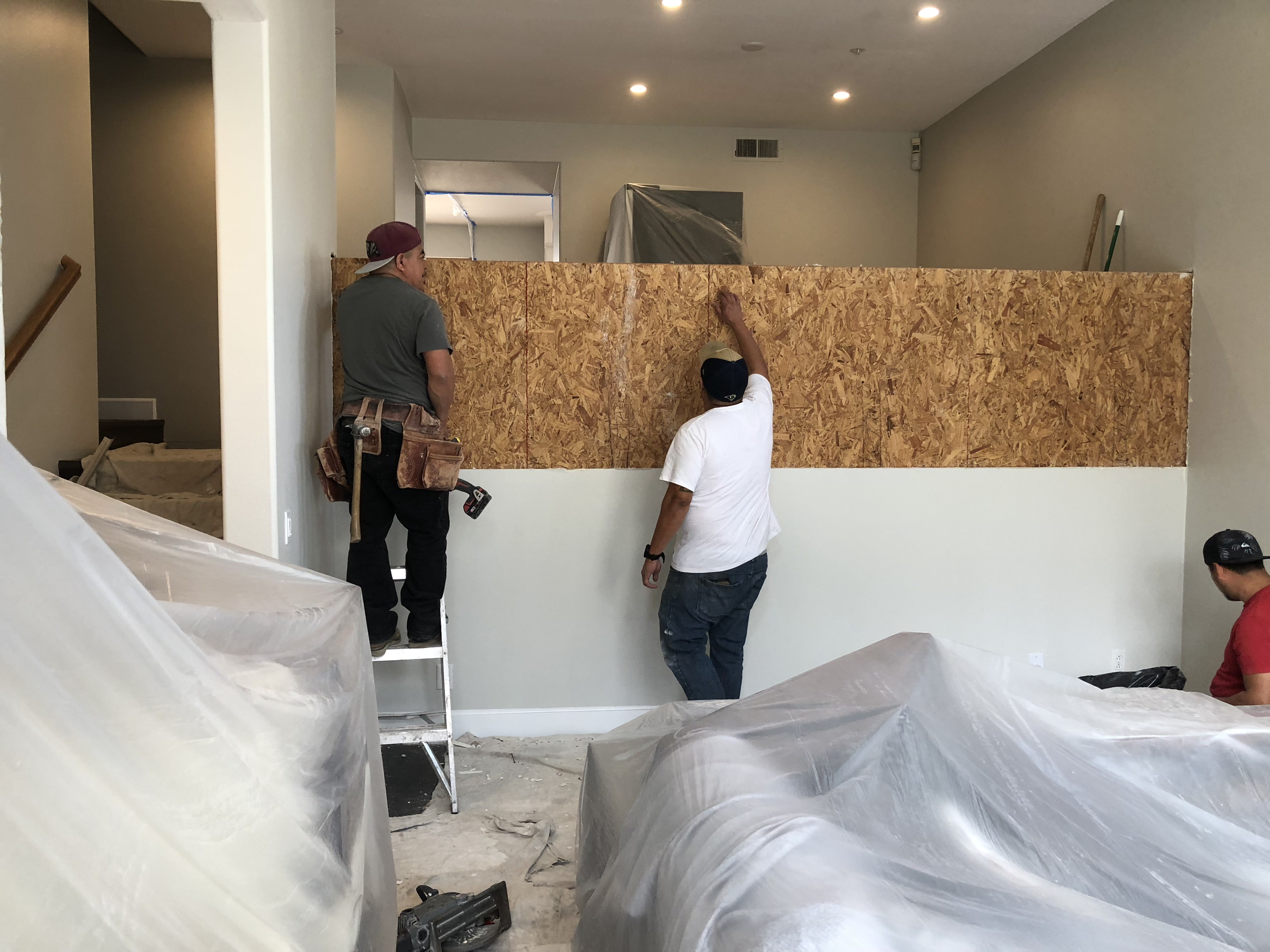 Townhouse Interior Remodel Culver City - Living room Before