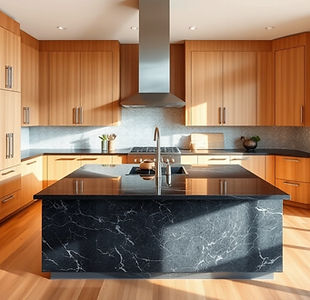 Modern Culver City spacious warm kitchen