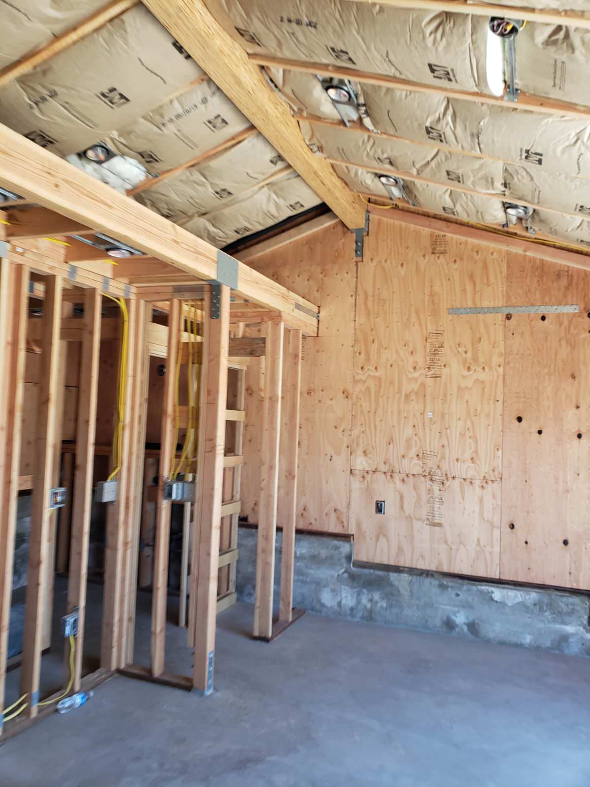 Full Detached Garage Remodel Culver City - Framing