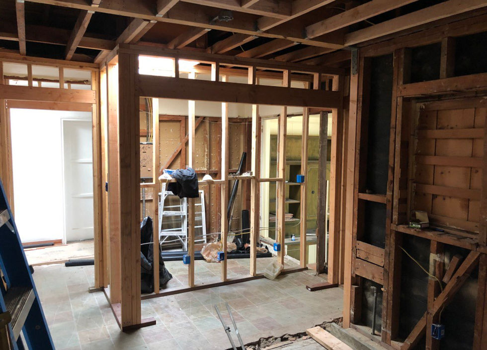 Modern Family Home Makeover in Los Angeles - Framing 