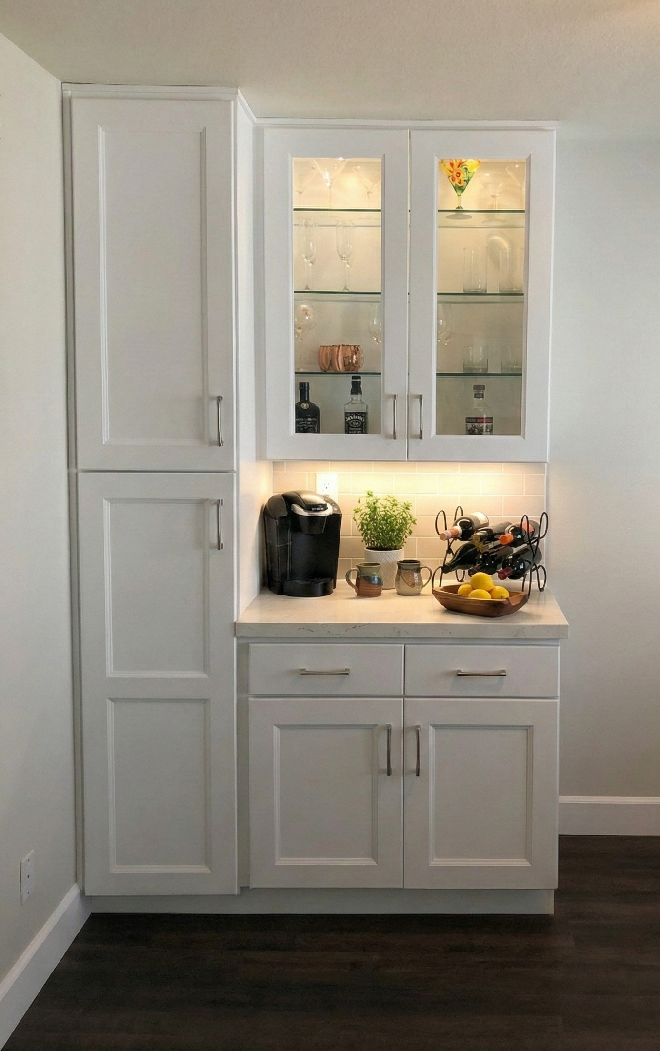 Townhouse Interior Remodel Culver City - Coffee area