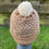 Thumbnail: Muts 2-kleurig bruin/wolwit gespikkeld