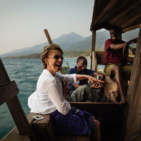 Boating in Greystroke Mahale Tanzania Go2Africa