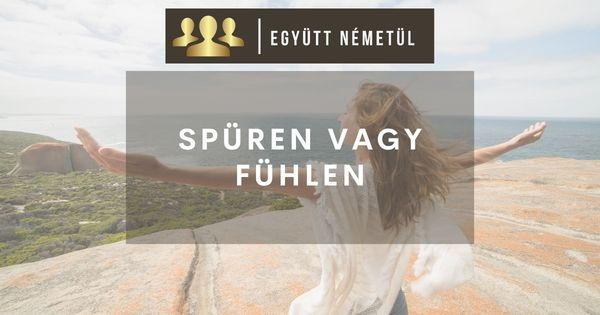 Spüren vagy fühlen? | Mi a különbség? I Együtt Németül